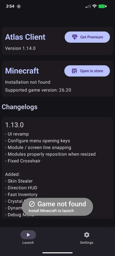 Atlas Client screenshot