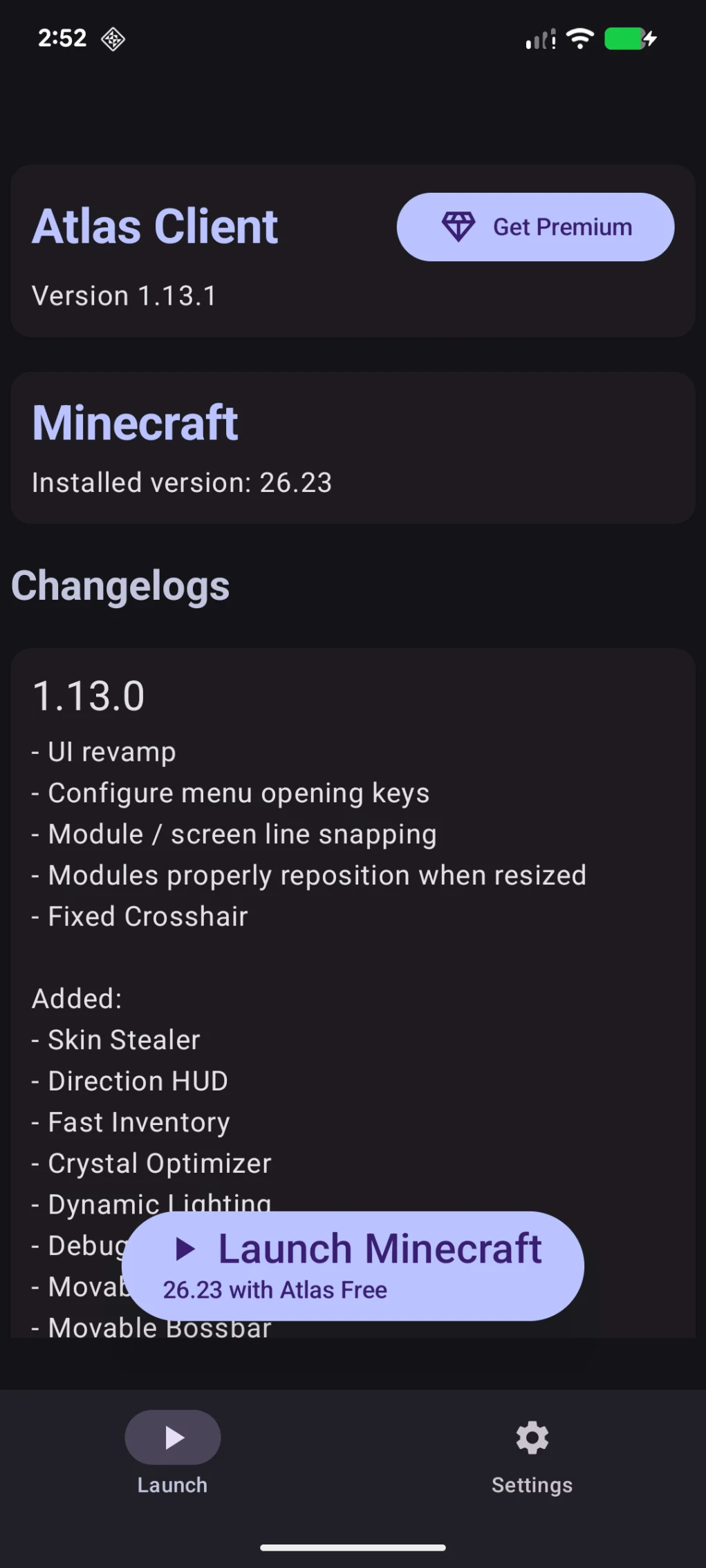 Atlas Client screenshot